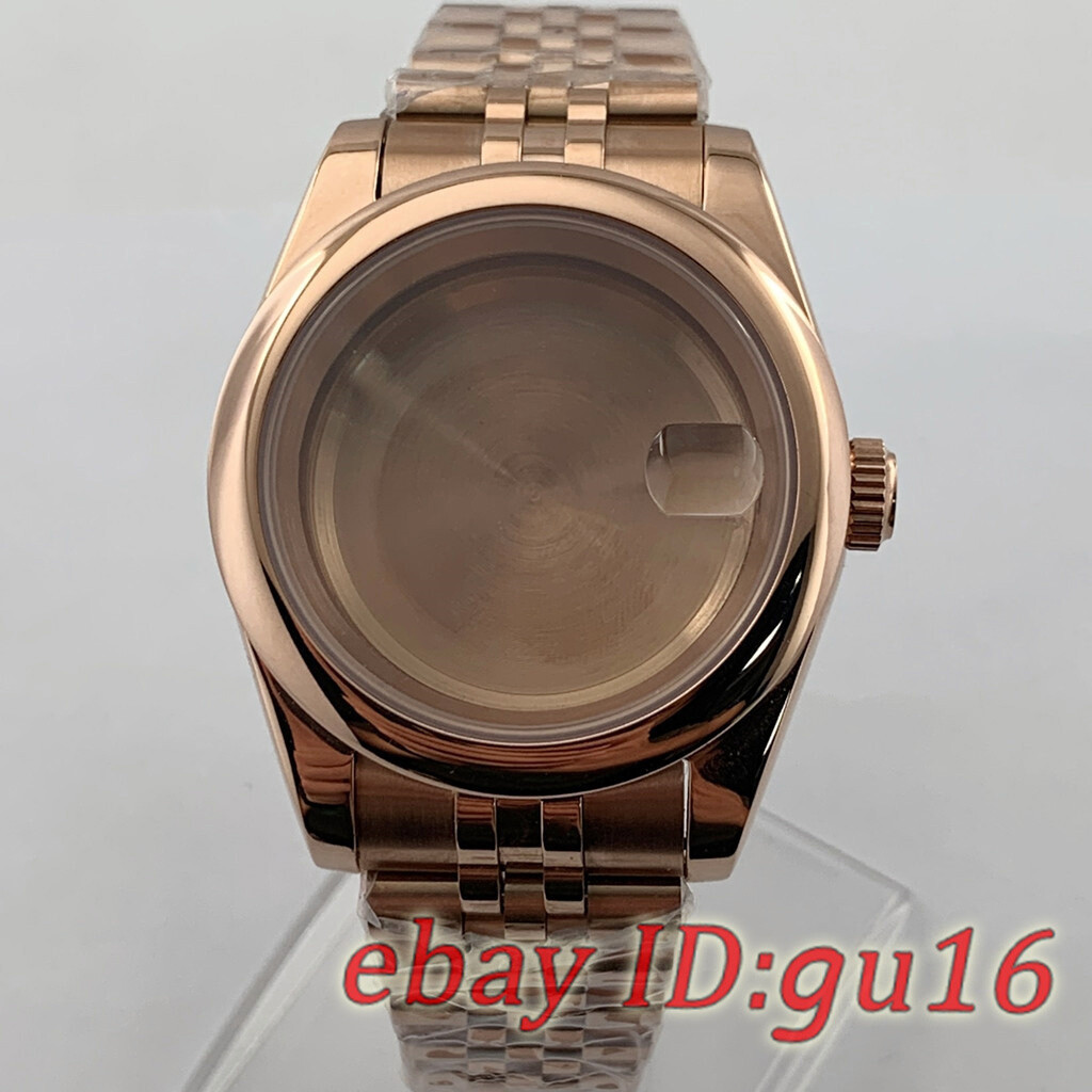 36mm/40mm NH35 NH36 ETA 2824/2836 Miyota 8215 Rose gold Jubilee strap Watch case