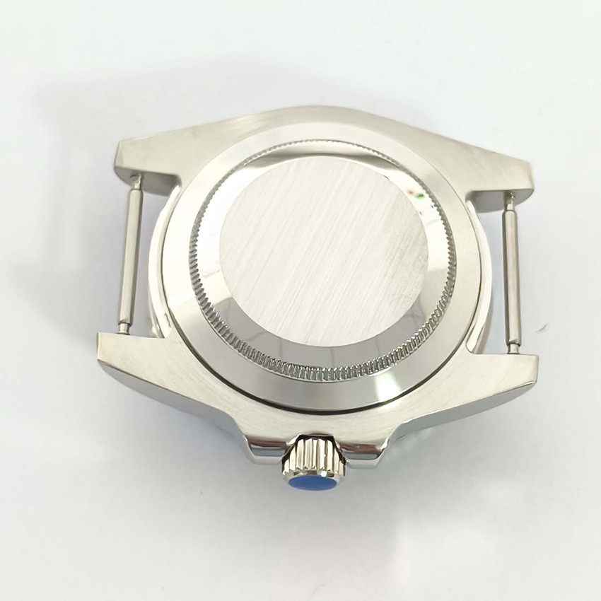 Flat Sapphire Glass Steel Case 40mm Display/Solid Base for NH35/NH36/7S Movement