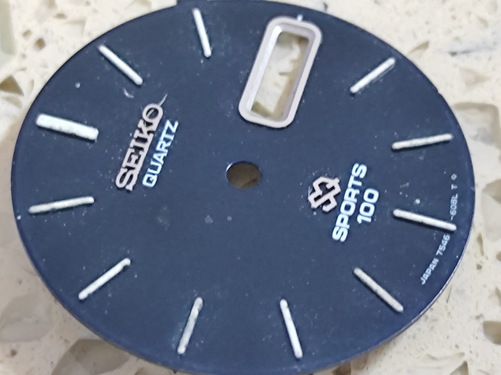 SEIKO 7546 SQ SPORTS 100 QUARTZ PART Blue Dial 27.50mm Used