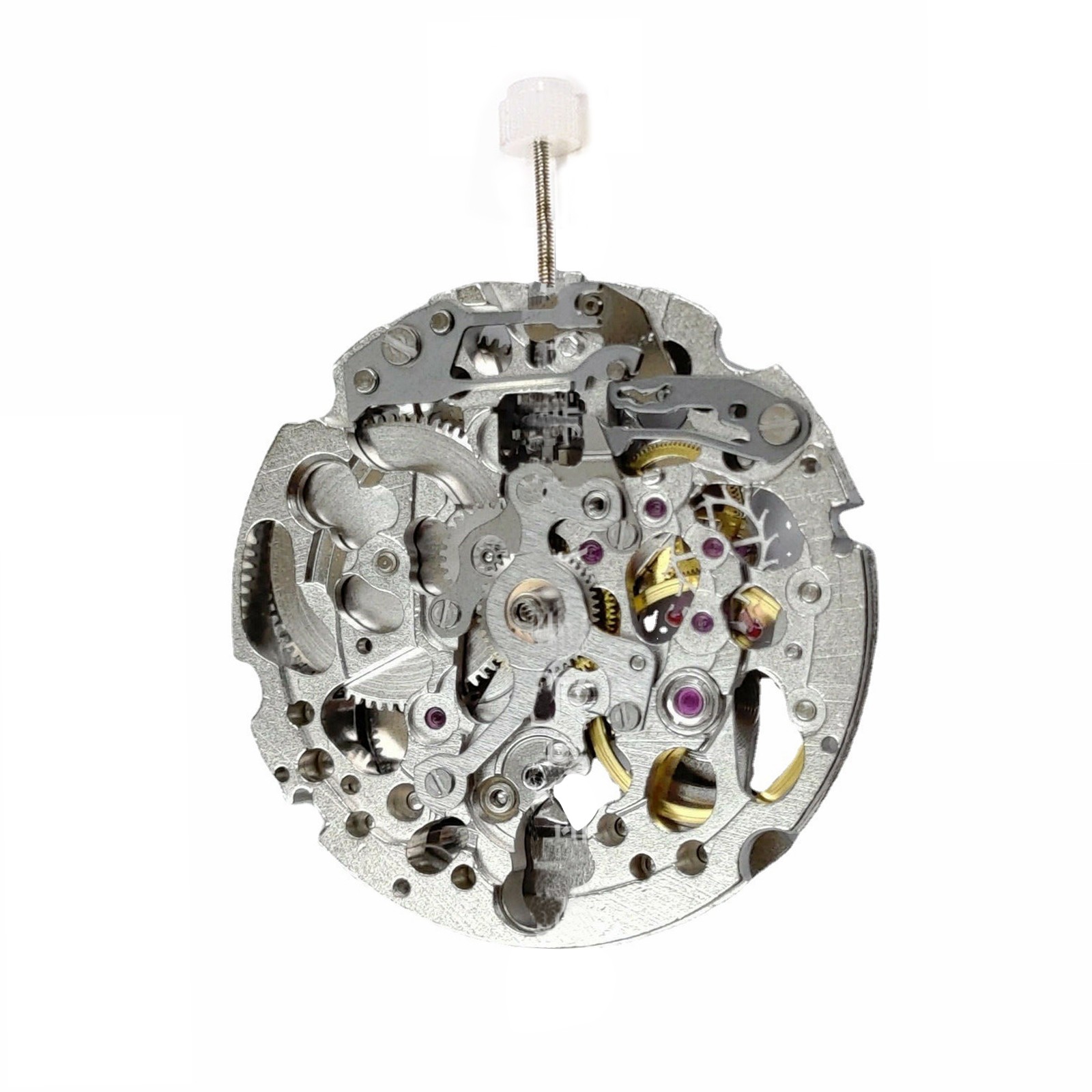 21 Jewels 3-Hand Skeleton Automatic Mechanical Watch Movement For Miyota 8N24