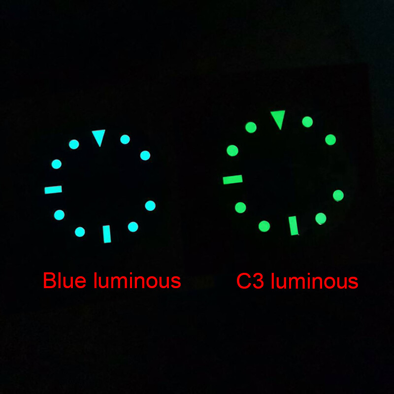 28.5mm carbon fiber dial MOD SUB for NH35 NH36 7S36 4R35 SKX007 BGW9 /C3 lume