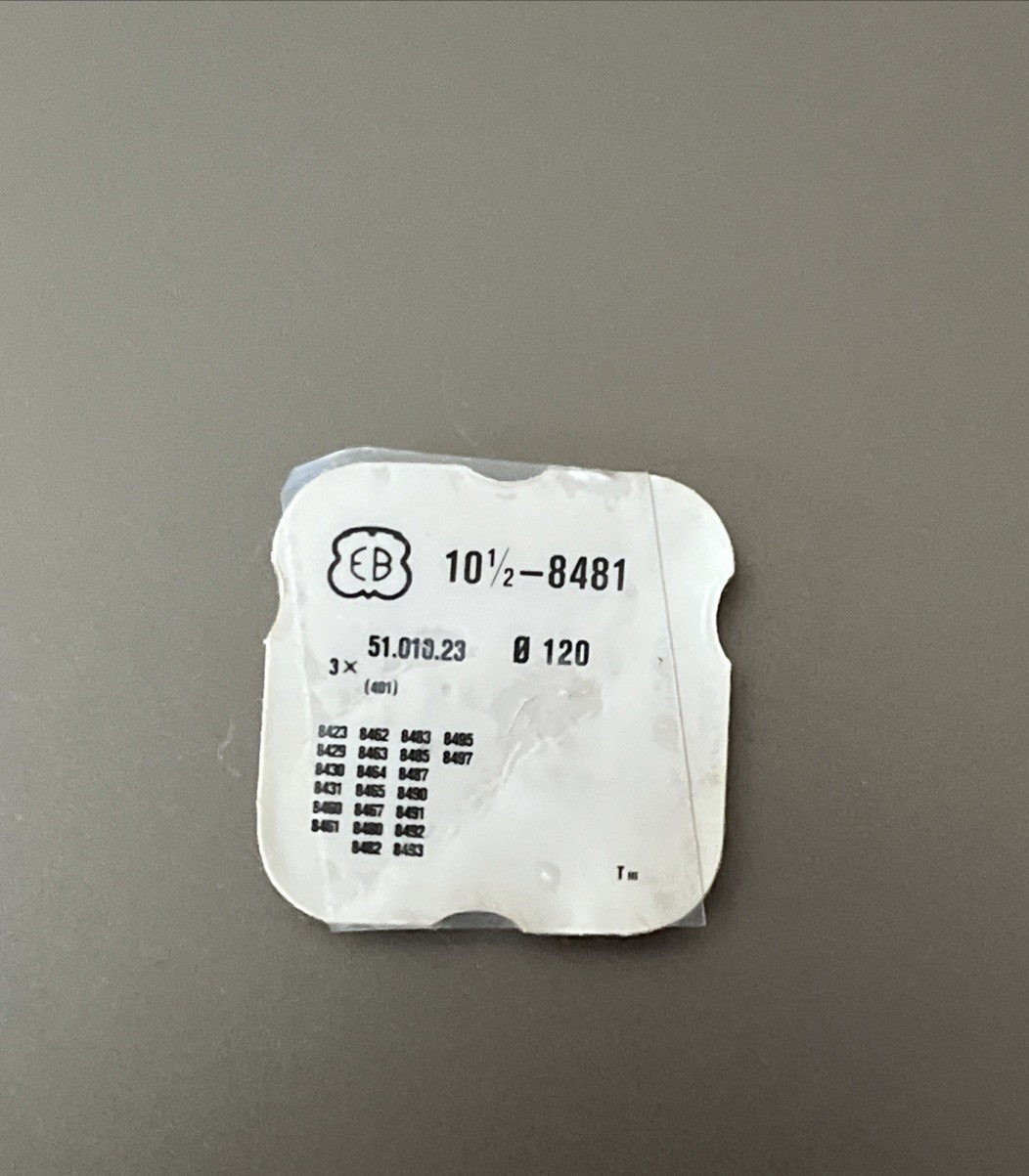 EB (1) Watch Part 10. 1/2 – 8481 51.101.23 NOS Open Pack Original Genuine Swiss