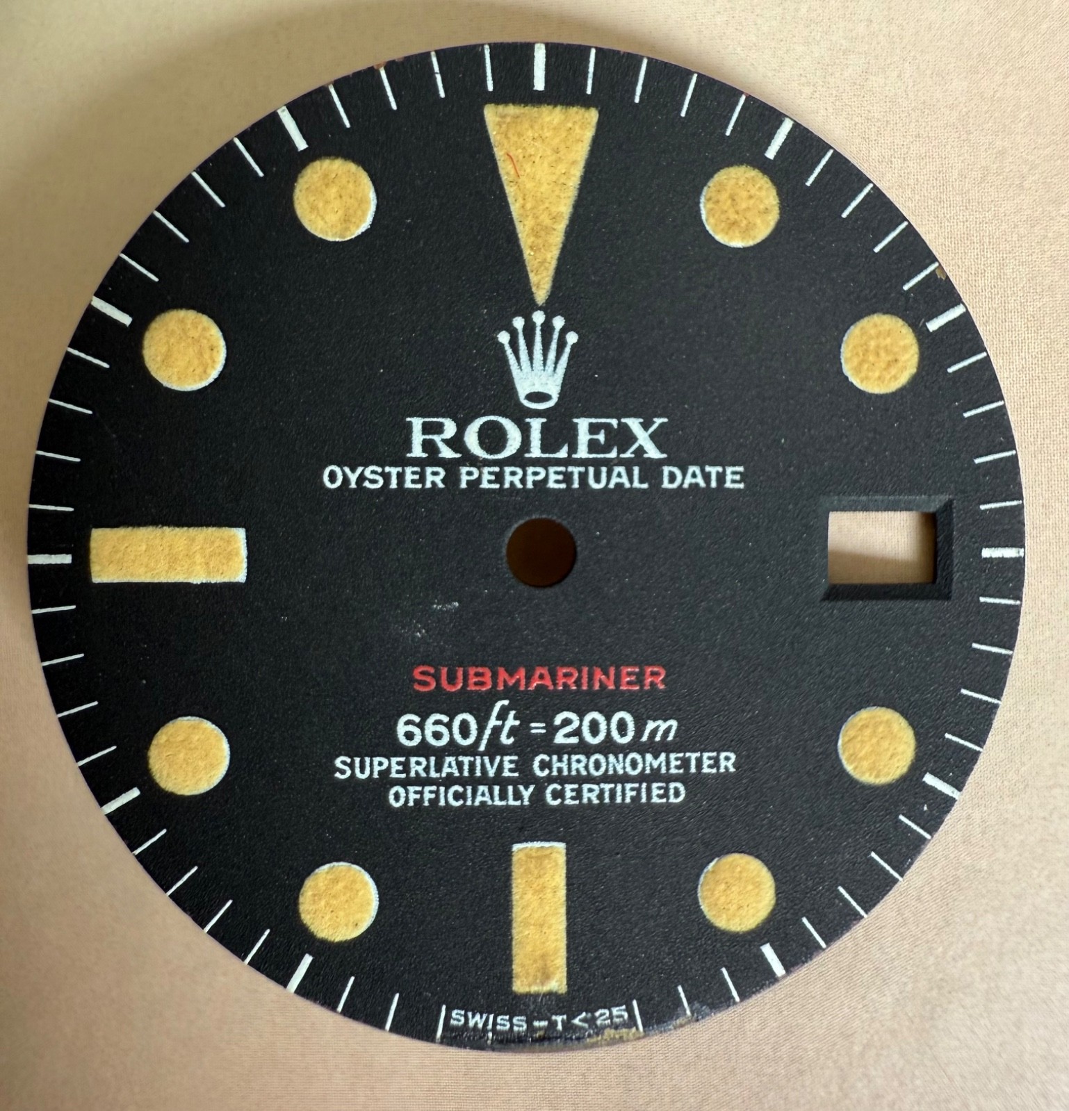 Original Vintage 70s ROLEX RED SUBMARINER Dial ref. 1680 closed 6s