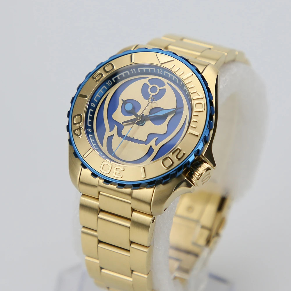 20ATM Watch Case 316L Stainless Steel For NH35 NH36 007 4H With Guard Mods Parts
