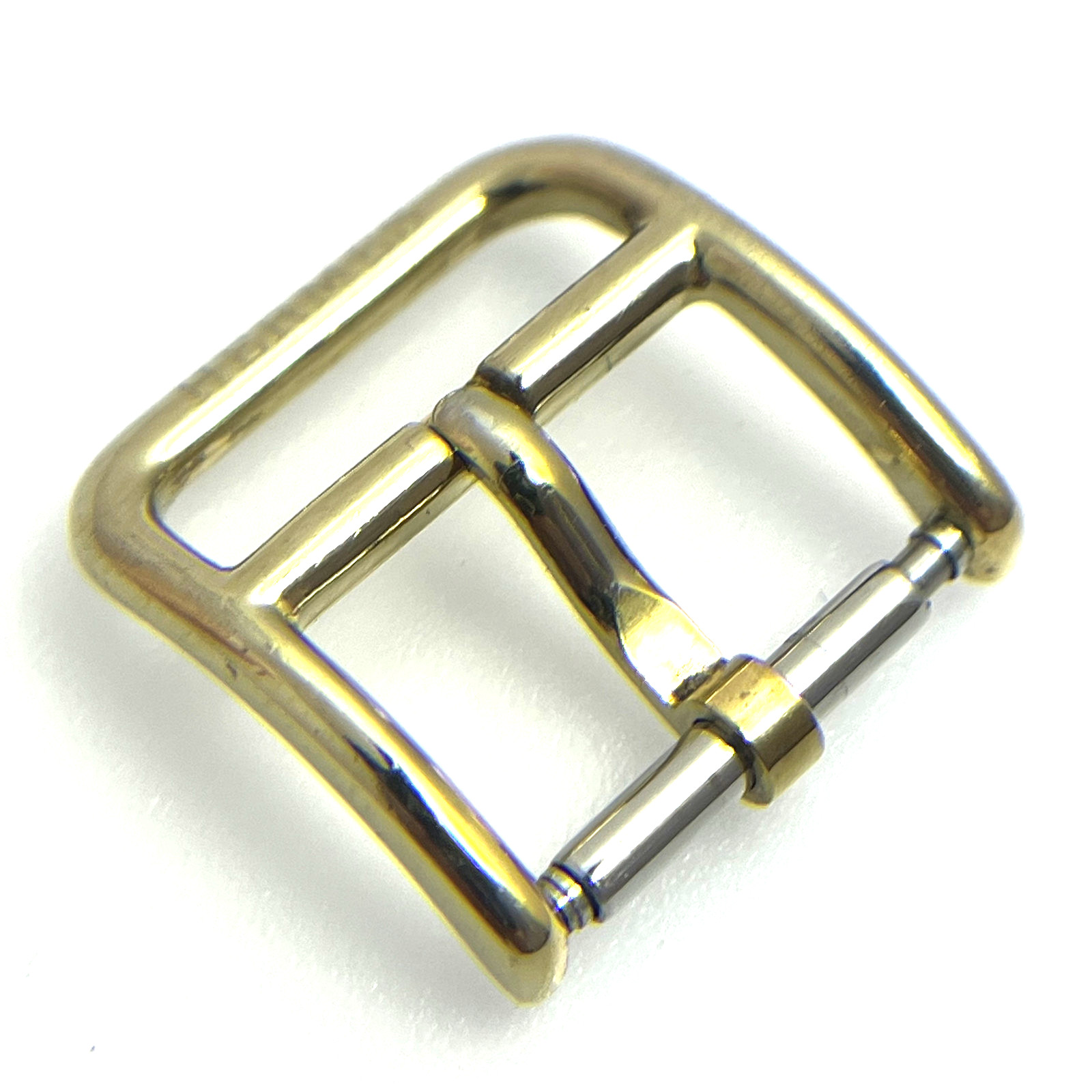 Hermes 14mm Gold-Plated Stainless Steel Tang Buckle for Watch Band Strap #B772