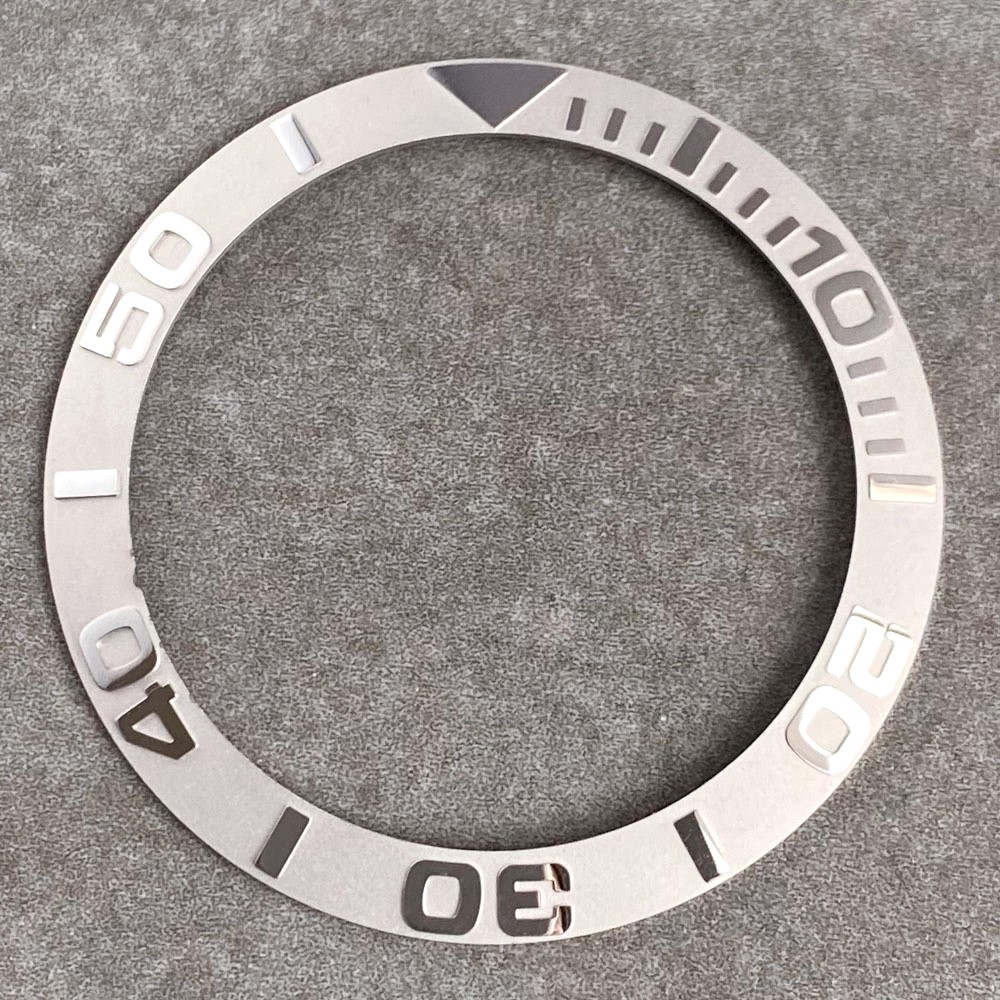 38mm Black Red Ceramic Alloy Watch Bezel Insert Slope Fit SUB40mm Dive Men Watch