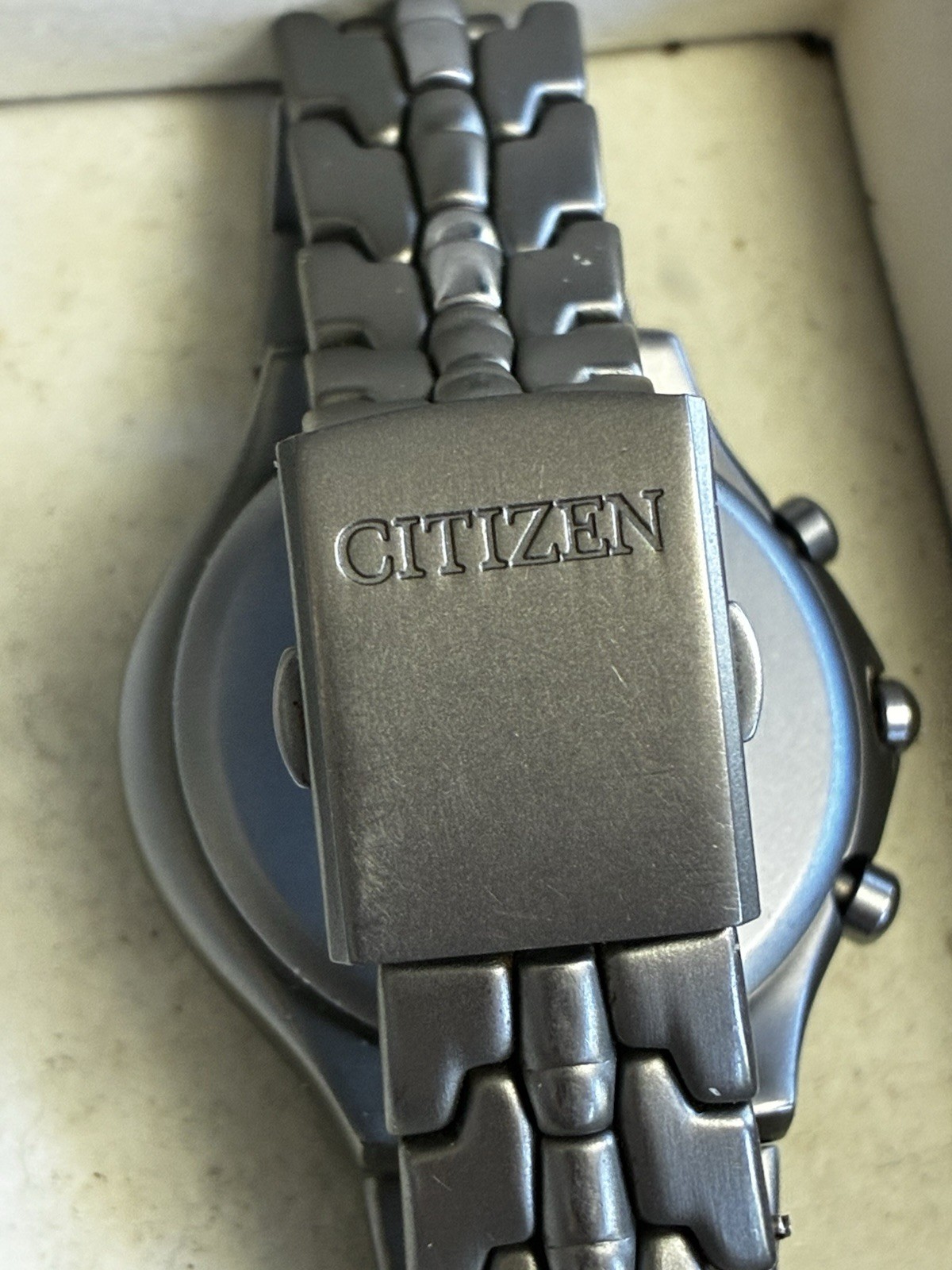 Citizen Watch Men 0510-H26990 Stainless St 100m Chrono Date Quartz NON WORKING