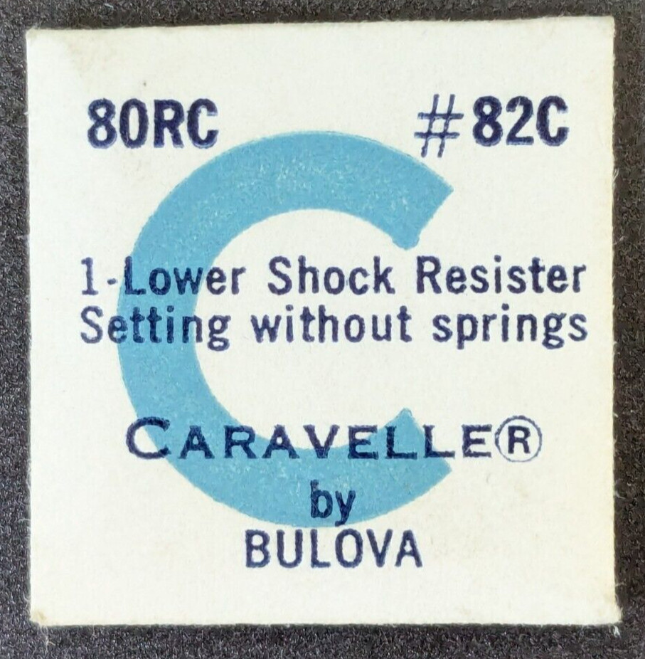 NOS Bulova Caravelle Cal. 80RC Lower Shock Resister Setting Without Springs 82C