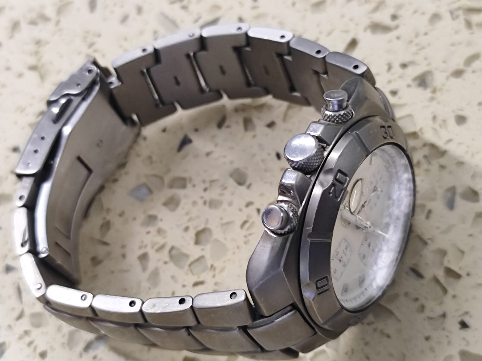 Orient Orient TD08-C TITANIUM Chronograph 100m Diver Working Used