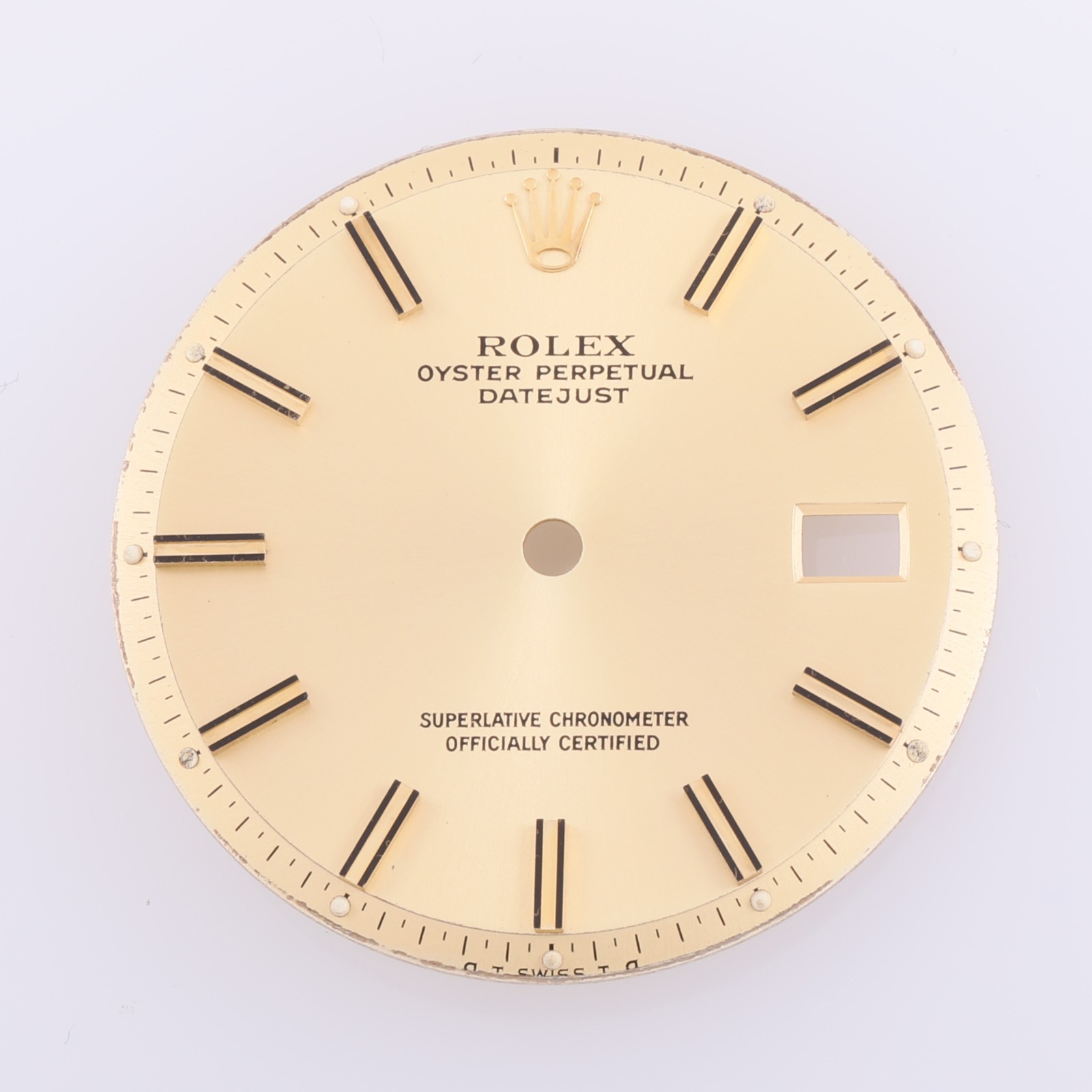 Rolex Mens Datejust 36mm Champagne Stick Dial, Fits: 1601-1603 oT Swiss To #E45