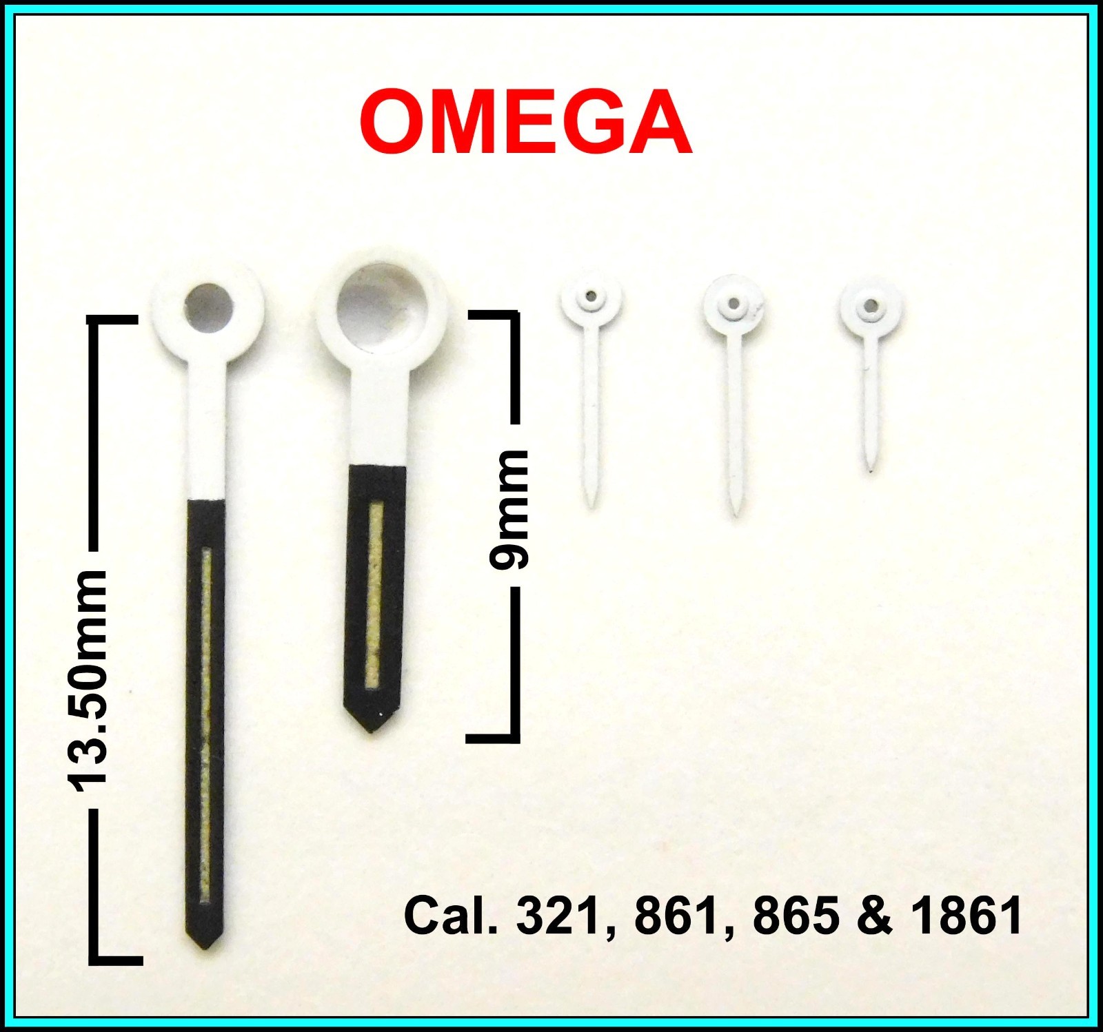 ORIGINAL Vintage OMEGA HAND SET Cal. 321 / 861 /865 / 1861 N.O.S. 1968 – N.O.S.