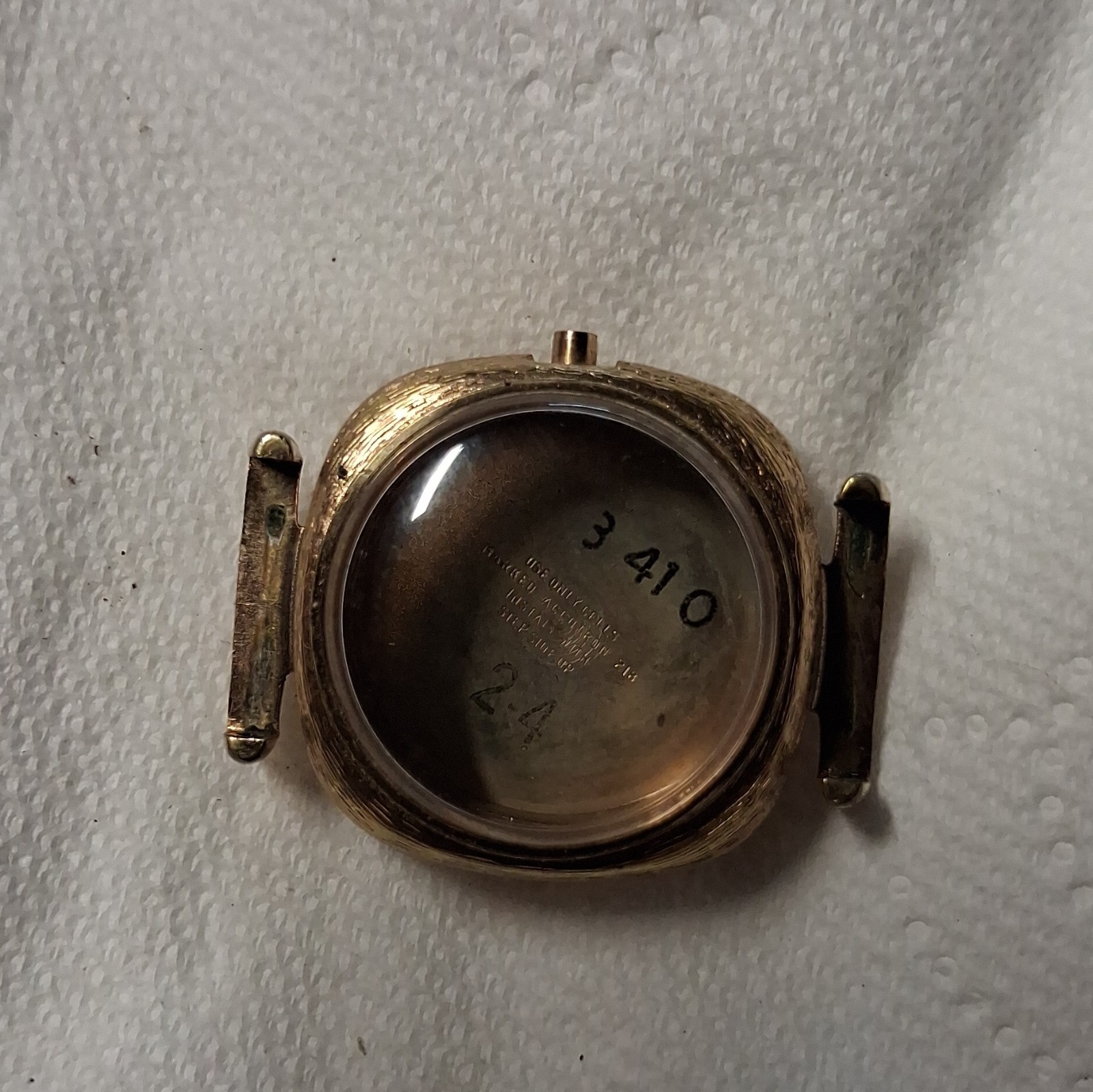Bulova Gold Case for Bulova Watch Marked 3410, MPN H13252 C400