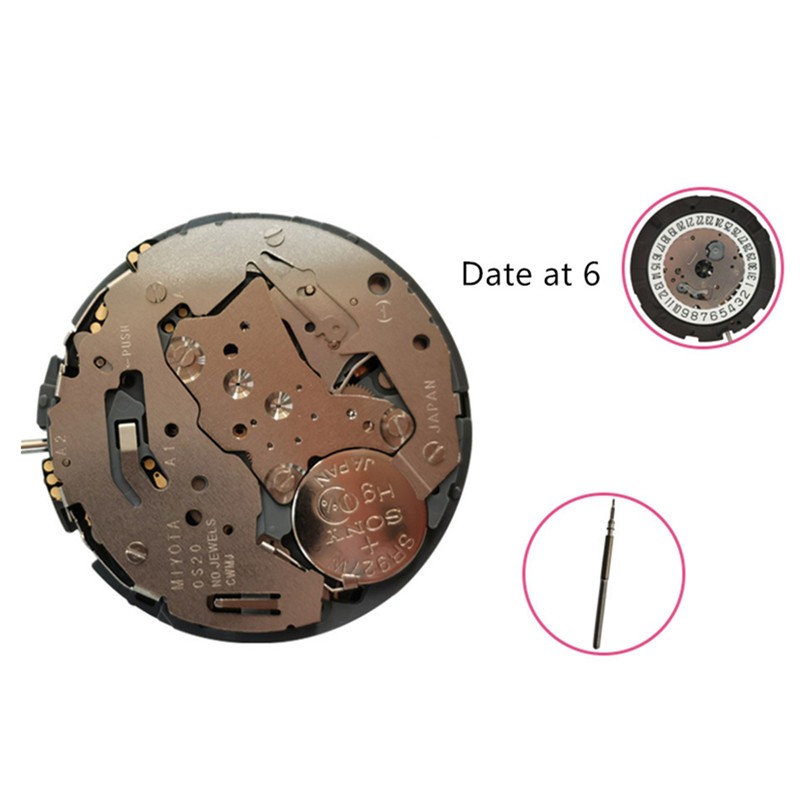 30.8mm/1.21inches Watch Quartz Movement Date At 6 Repair Parts For Miyota OS20