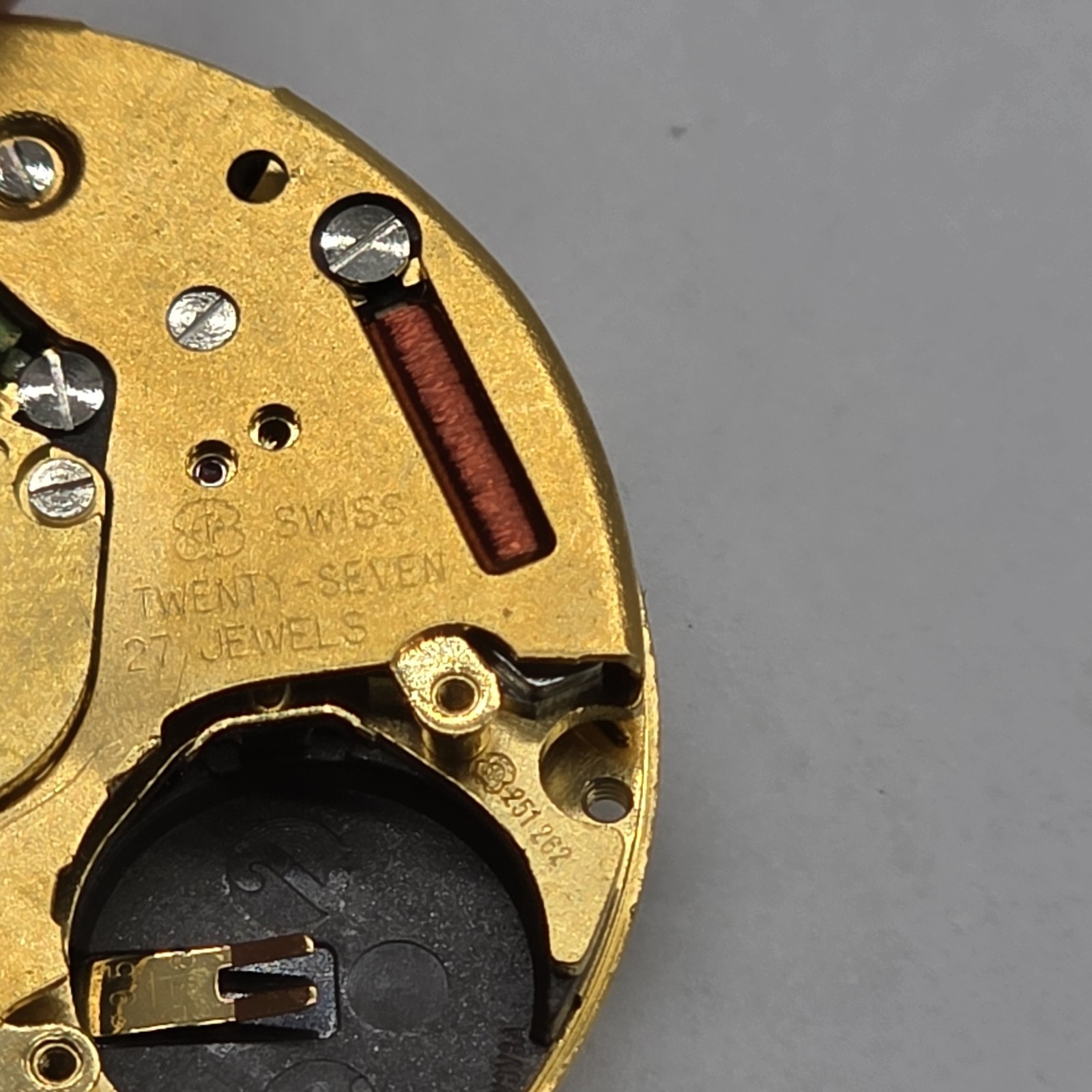 Tag Heuer 2.98 ETA 251.262 Swiss Chronograph Watch Movement 27 Jewels Untested 2