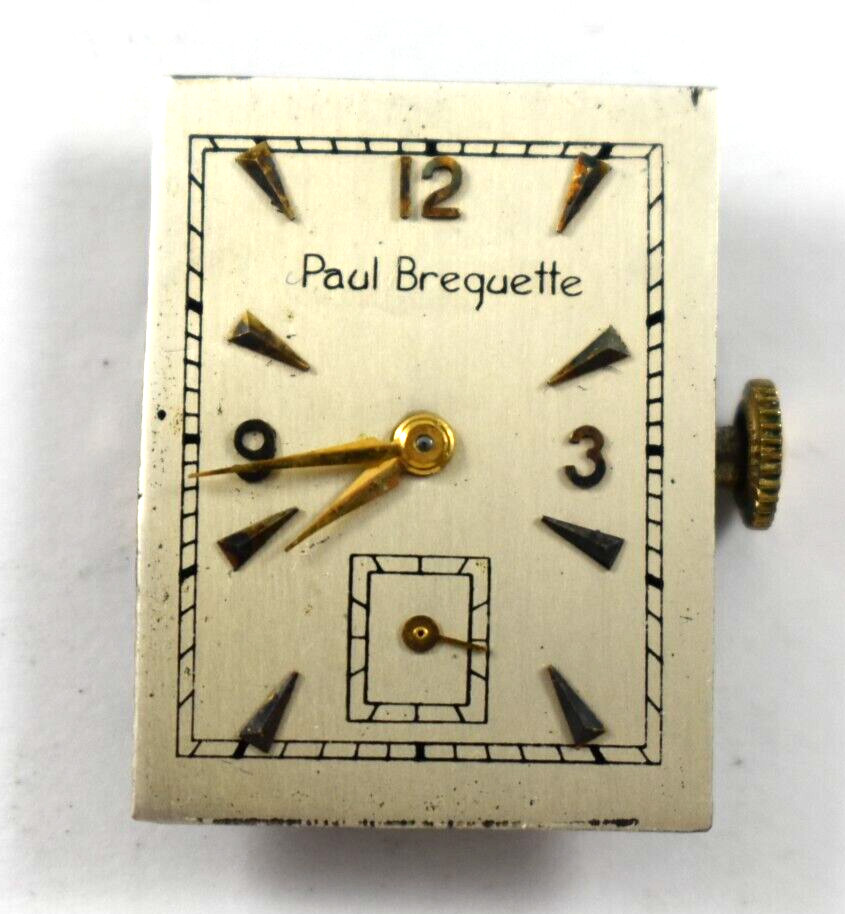 Vintage Paul Breguette Manual Wind 17J Wrist Watch Movement lot.ri