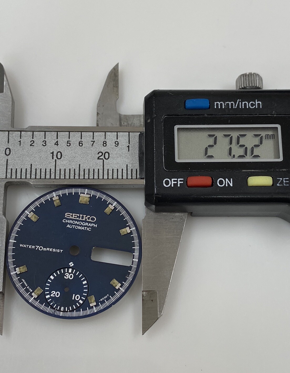 Original Seiko Pogue 6139-6030T Navy Blue 27.5mm Dial