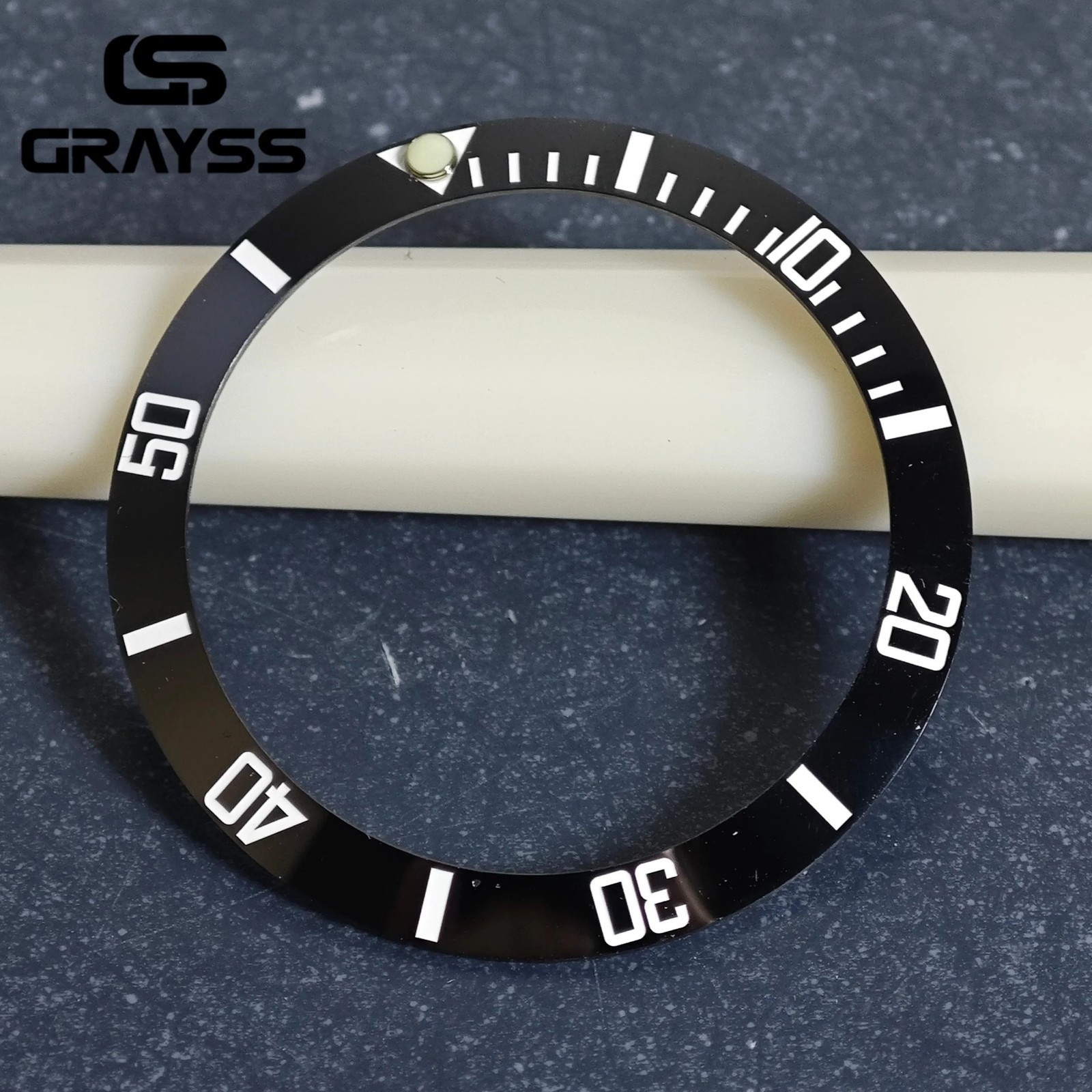 38mm Watch Bezel Insert 30.5mm Ceramic Aluminum Diver Ring Replacement Mod
