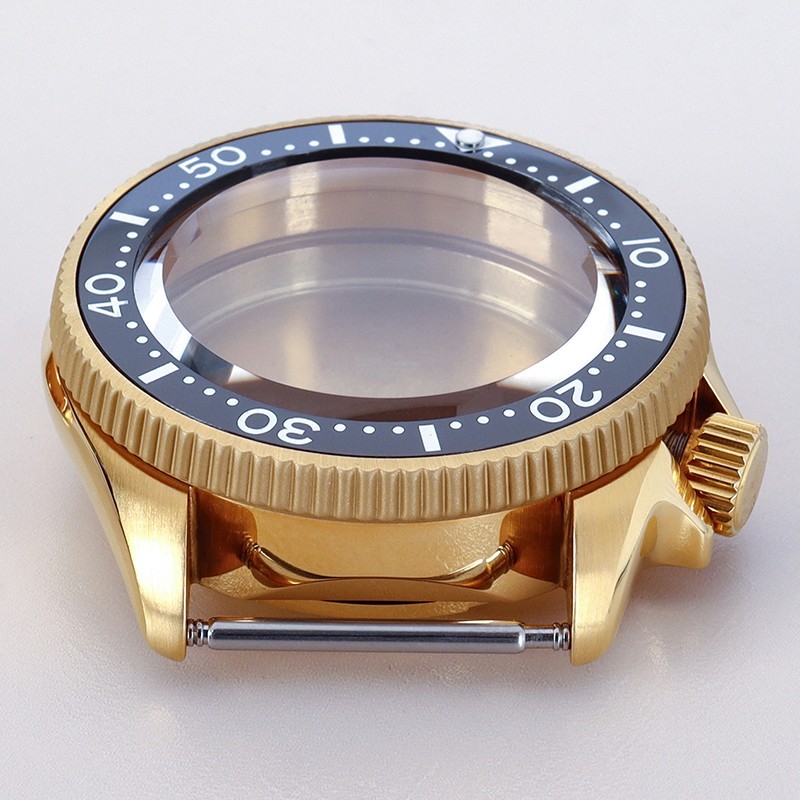 38mm Sapphire Ceramic 10ATM Steel Watch Case Modify Turtle Mod For Seiko NH35 36