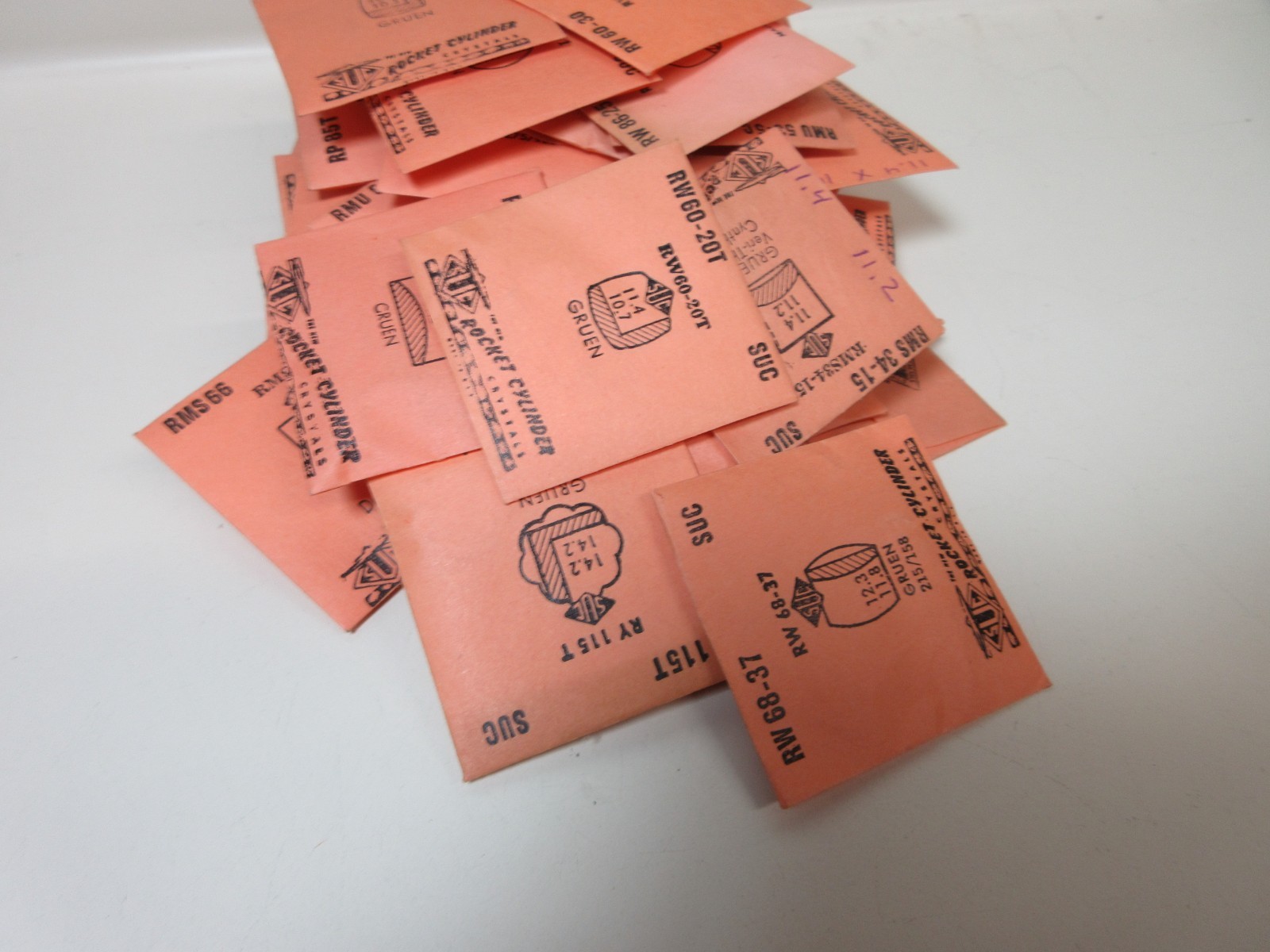 LOT OF SUC FOR GRUEN LADIES WATCH CRYSTALS WATCHMAKER REPLACEMENT PARTS #71