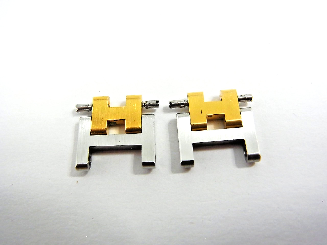 HERMES Clipper Watch 12mm Side Brushed Old Type Genuine Link Band 2pcs Set