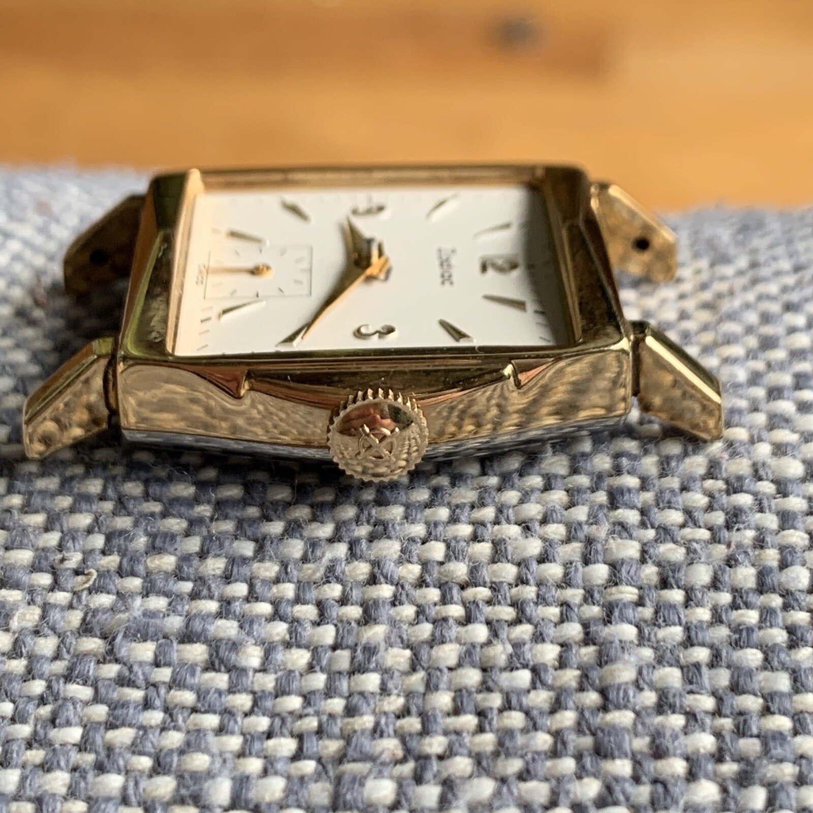 Vintage NOS Zodiac Salesman Sample Art Deco #2 Watch 10K Rolled Gold Plate PARTS