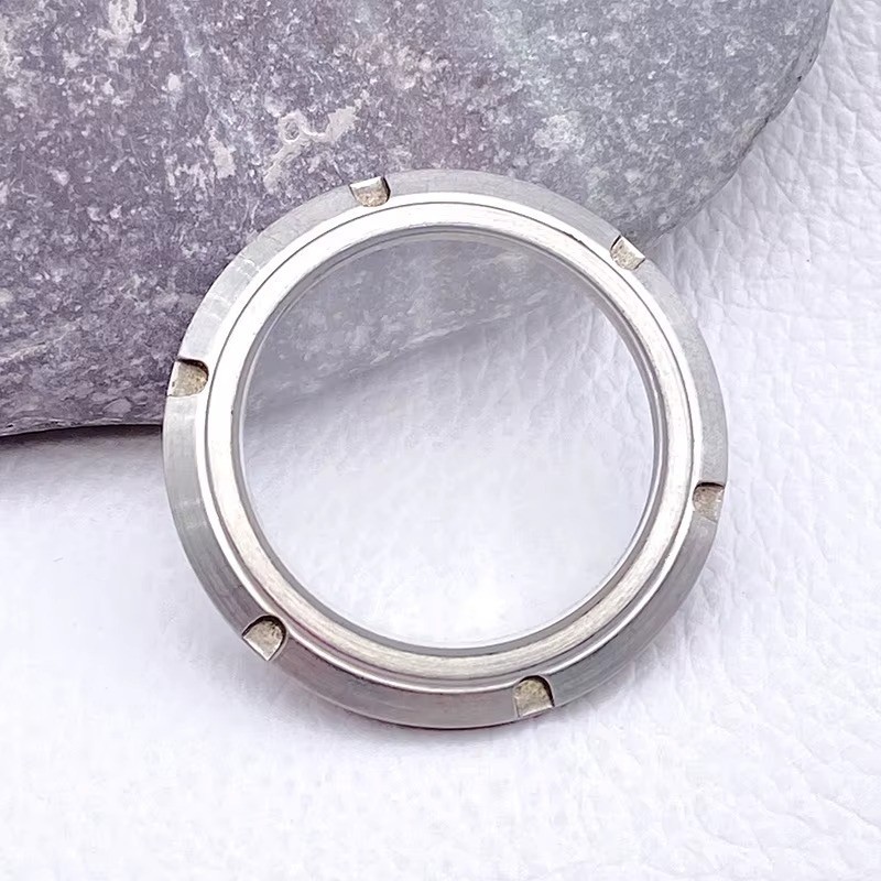 NH35 Case Back Replacement Part Coated Glass Transparent Back Cover Fit SKX007