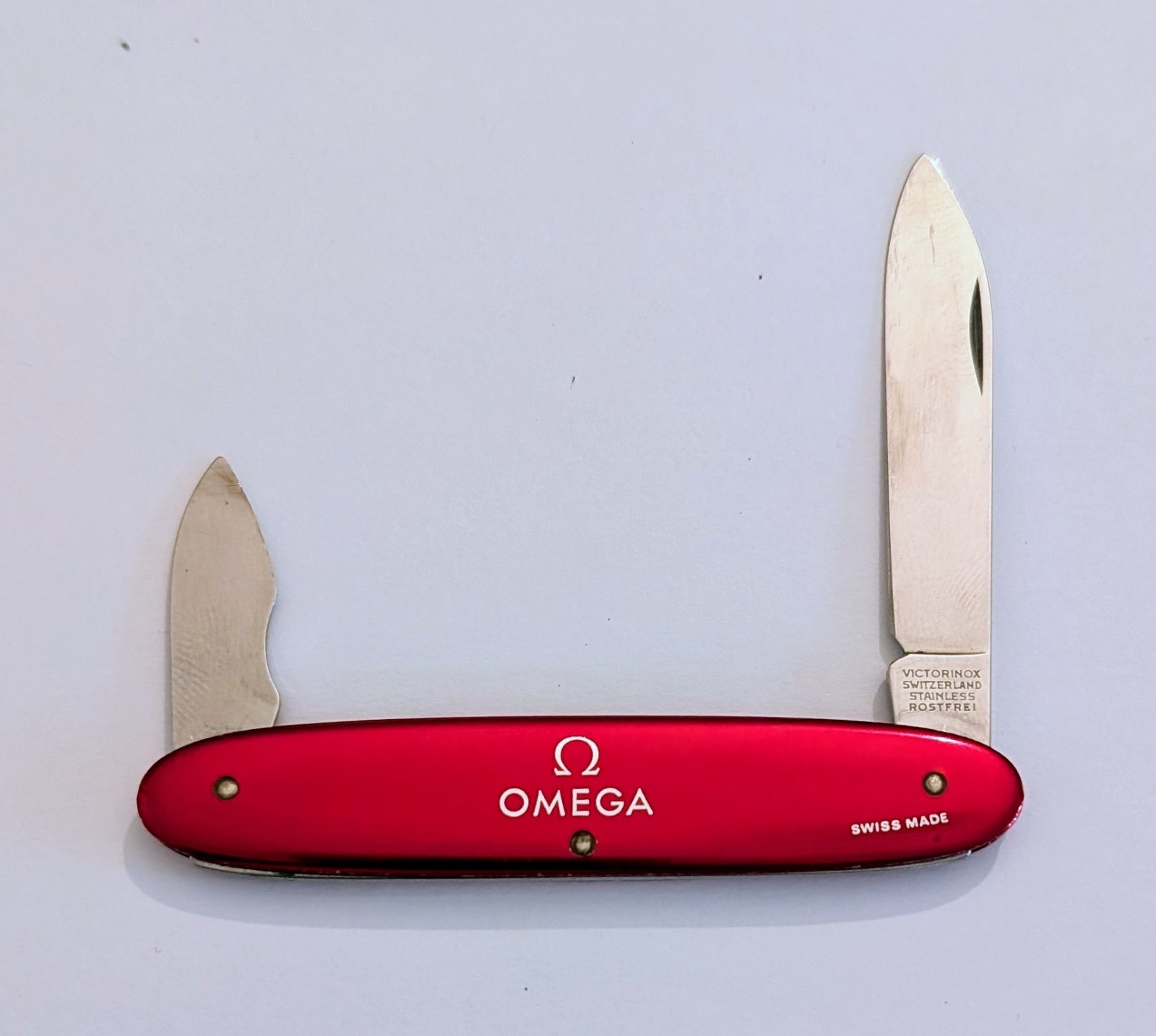 Omega Watch Pocket Knife Swiss Made Norman M Morris Corp New York Victorinox