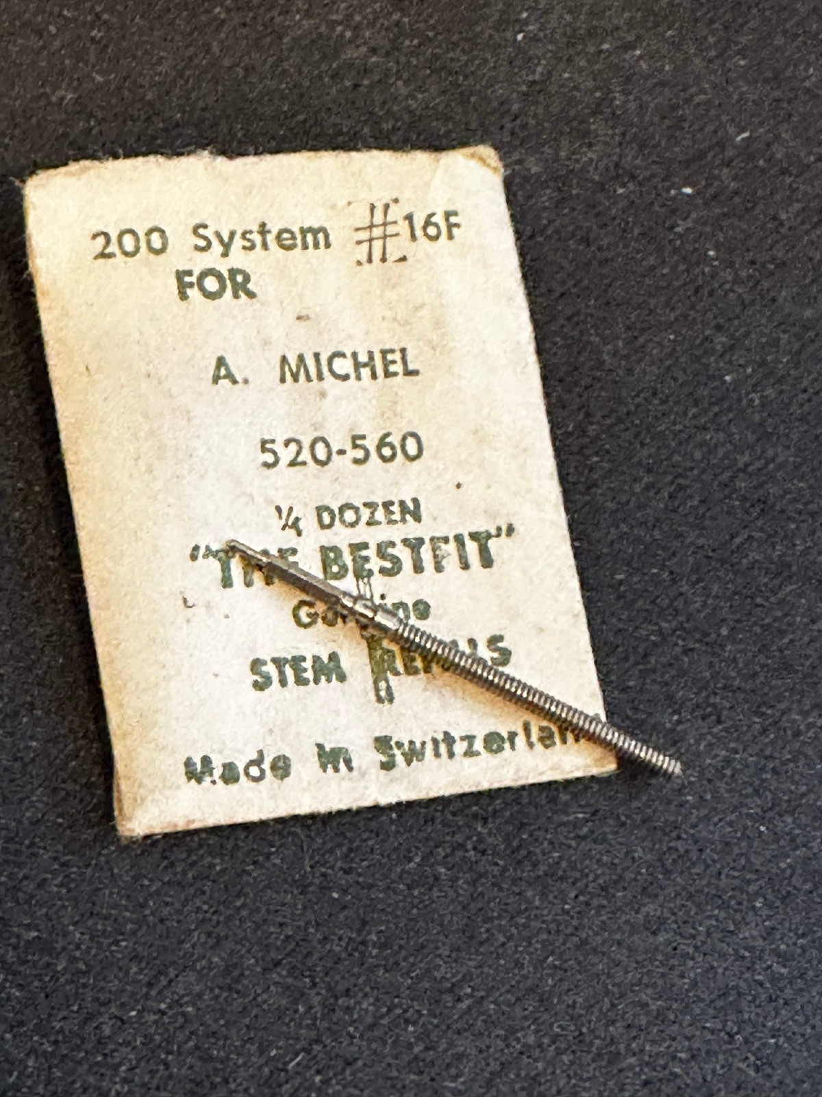 BESTFIT stem for A. Michel caliber 520, 560
