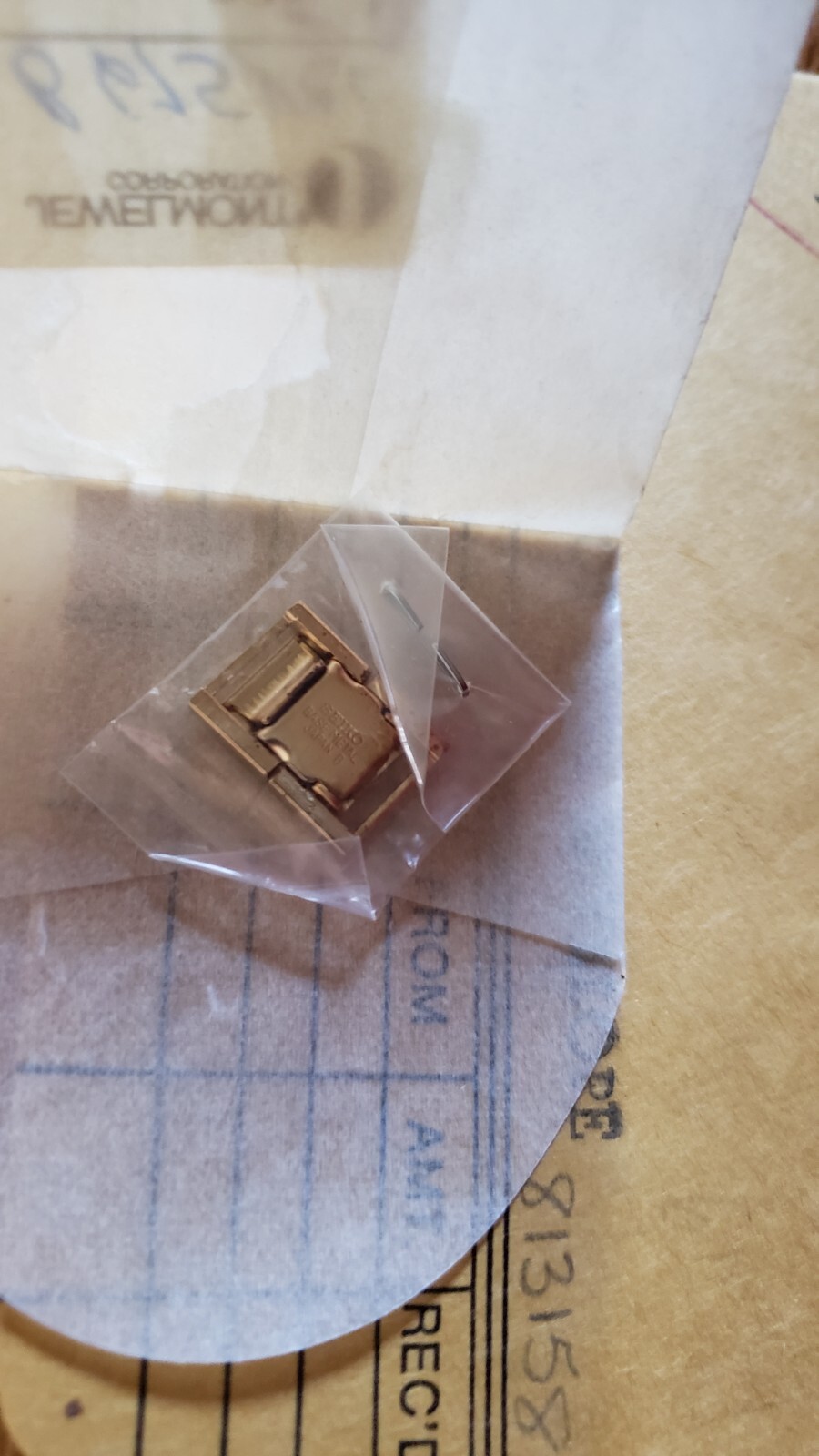 NEW Vintage 1980’s 70’s Seiko Gold Watch Clasp Link Band # B675CL b675 cl