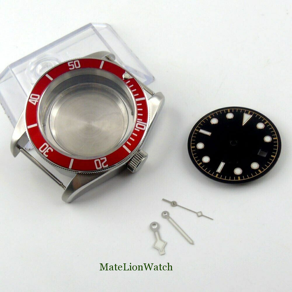41mm Watch Case+Hands+Dial Fit For NH35/NH35A Sapphire Glass 100M Waterproof