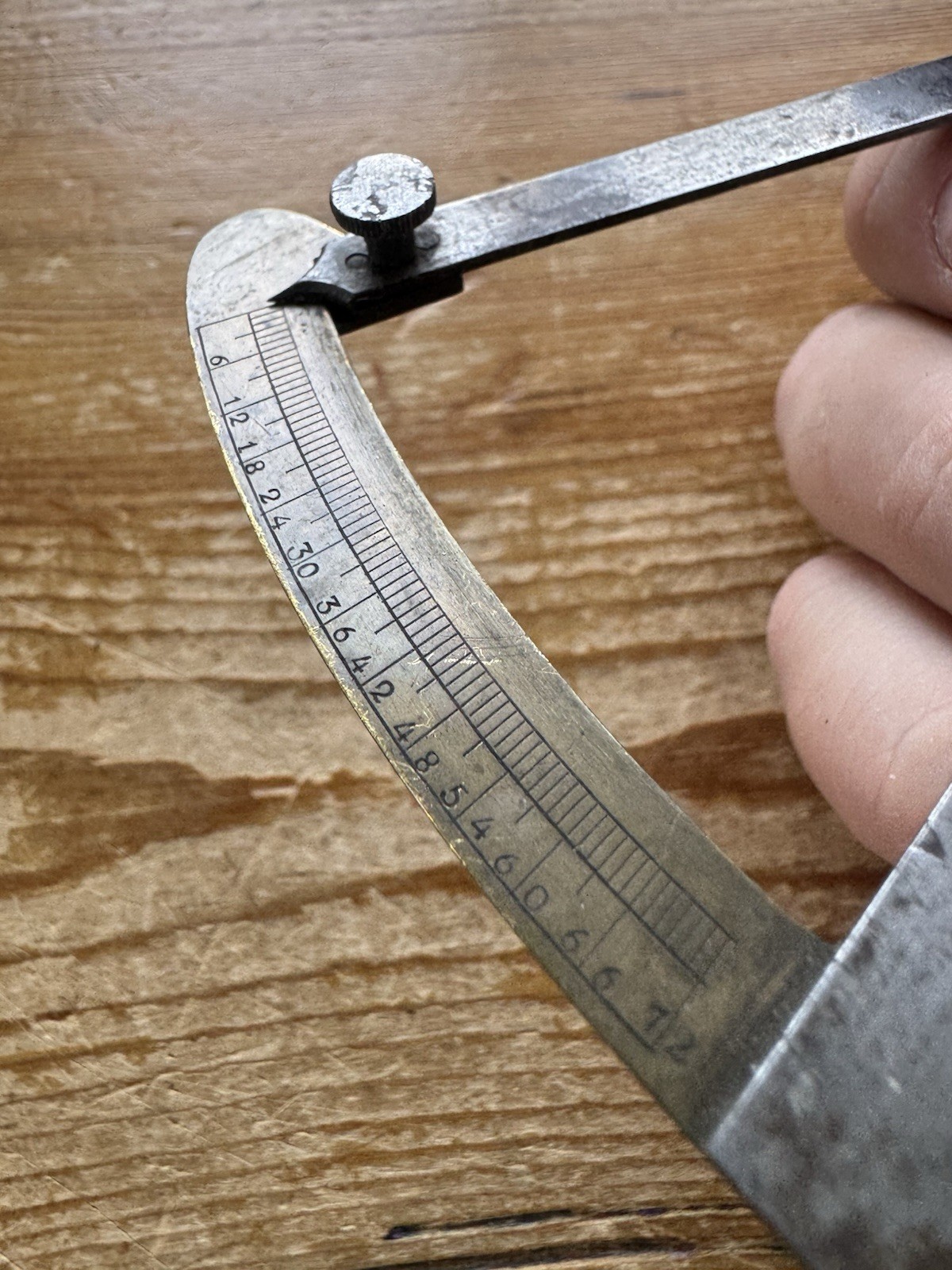 Vintage Douzirme Watchmaker Gauge Jeweler Watch Repair RARE Tool Steel/Brass