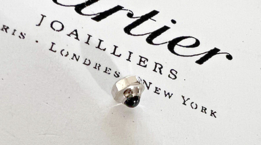 Cartier Watch Crown SANTOS WOMEN’S 18k WHITE Gold 3.70mm UNUSED Swiss Made