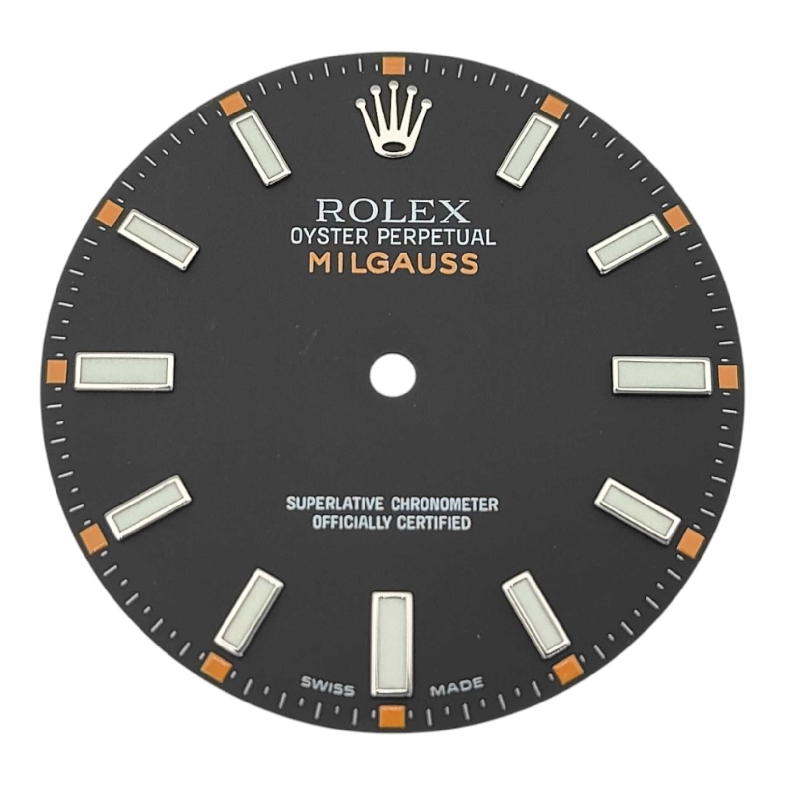 Genuine ROLEX Milgauss 116400 Gray Luminous Dial Hands Set 30.29mm