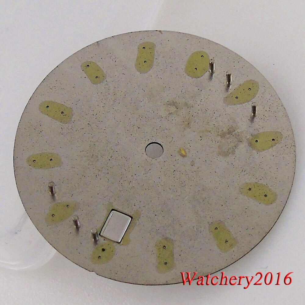 Tandorio 33.5MM Sky Blue Folds Watch Dial Date Window Fit NH35 NH36 Automatic