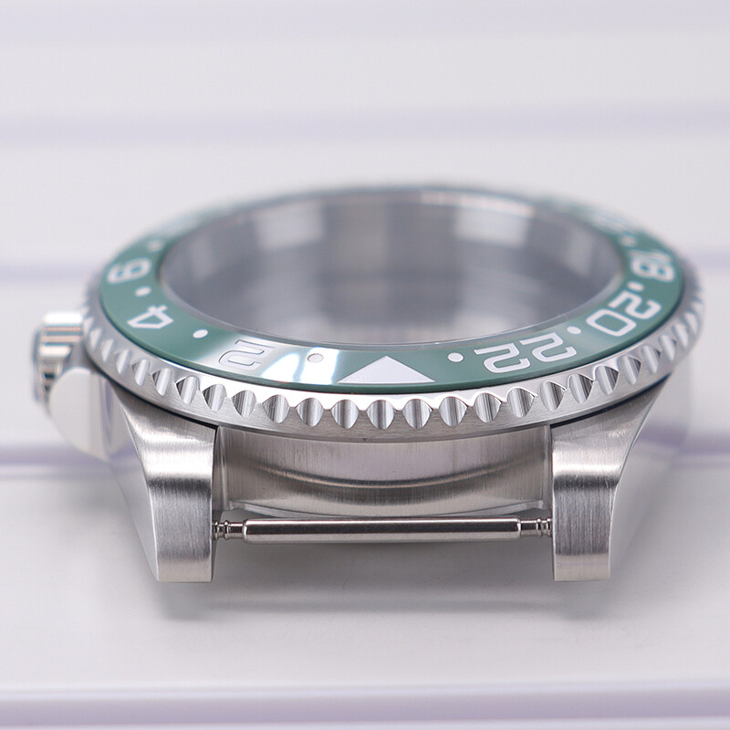 SUB brushed GMT watch case part 40mm stainless steel For Seiko NH35 36 2824 8215