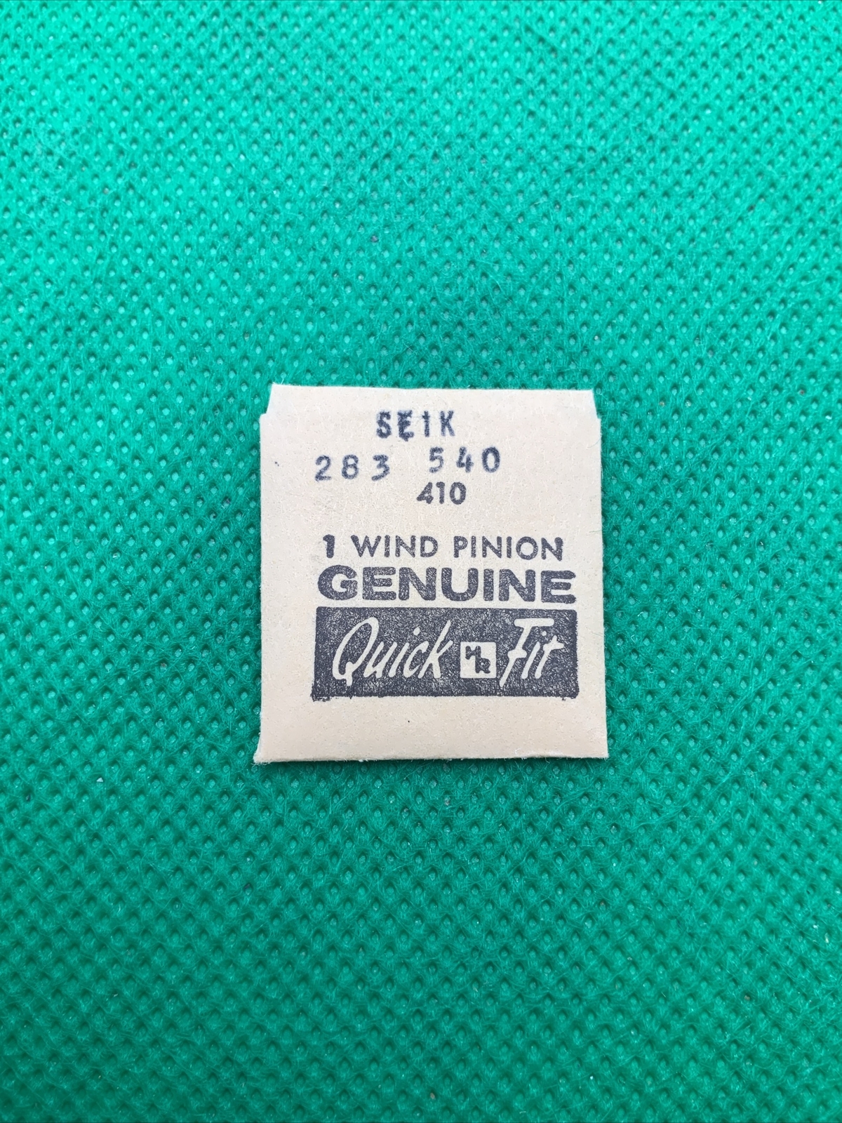 Genuine Seiko 283 540 Winding Pinion Watch Part, 283540, Quickfit #410, NOS
