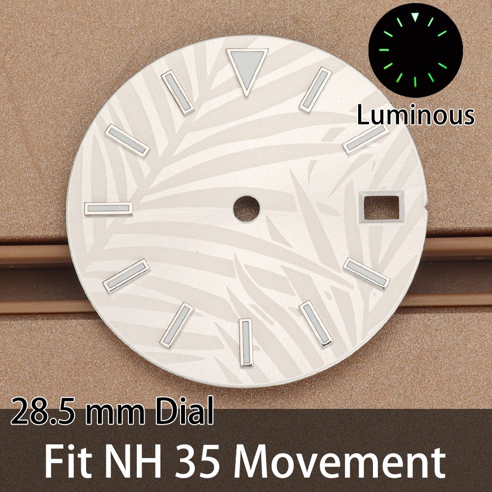 High quality 28.5mm Watch Dials 3C Luminous For Miyota 8215 Seiko NH35 Movement