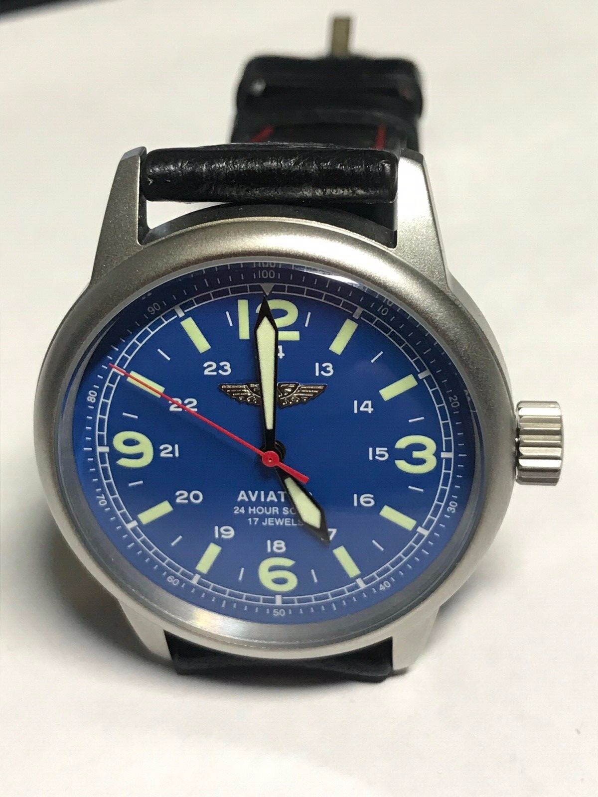 ! RAKETA mechanism 2609 USSR new case steel MANS WRISTWATCH marriage