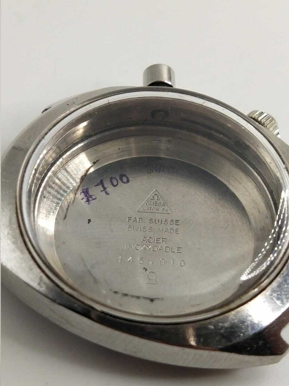 Omega 865 Chrono stop Case complete case omega Ref 145.010 for parts