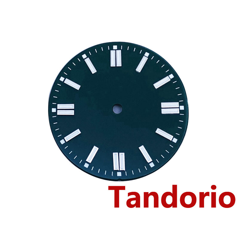 29mm black silver blue green orange yellow watch dial luminous fit NH35 NH36