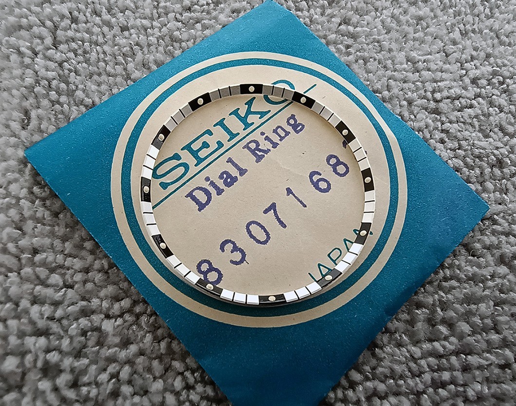 NOS GENUINE DIAL RING FOR SEIKO RALLY 6119-7173 , 6119-7170 (PARTS NO. 83071682)
