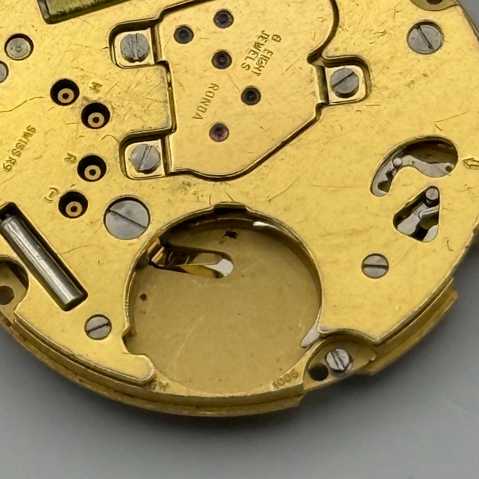 Ronda 1006 Watch Movement Quartz Swiss Date 8 Jewels Vintage Parts Repair 23.8mm
