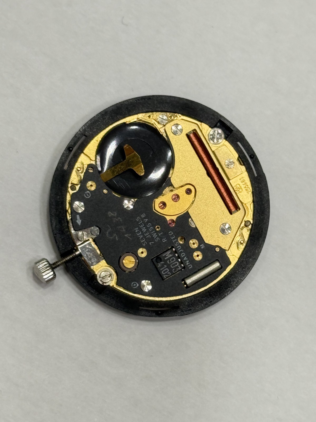Movement Omega Eta 255.461 Quartz Swiss Made 7 Jewels In Working Condition