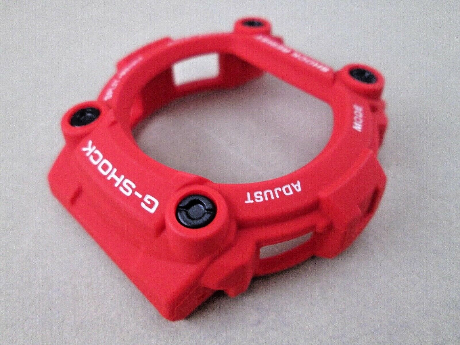 Genuine Casio G-Shock G-Rescue G-7900A red resin watch bezel & decorative screws