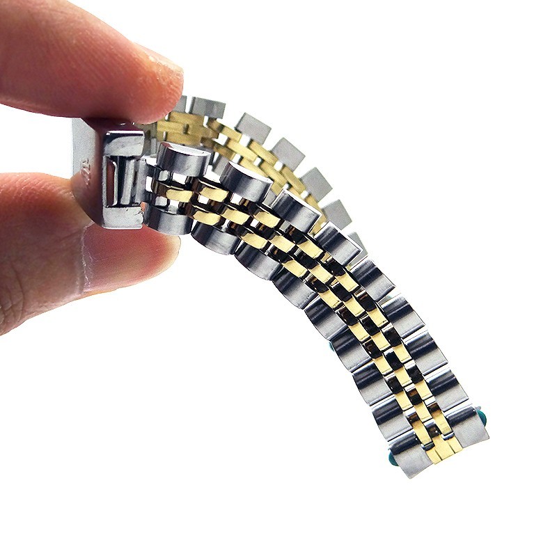 Genuine Rolex 14k Gold SS Ladies Bracelet 62523-D14 Clasp & 13mm End Links 468
