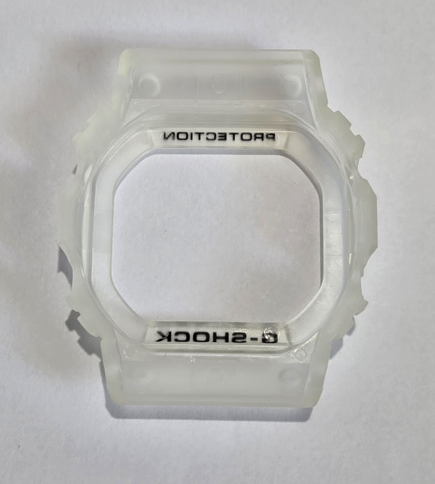 Genuine Casio Replacement BEZEL for G SHOCK DW5600LS-7 DW5600 CLEAR WHITE **