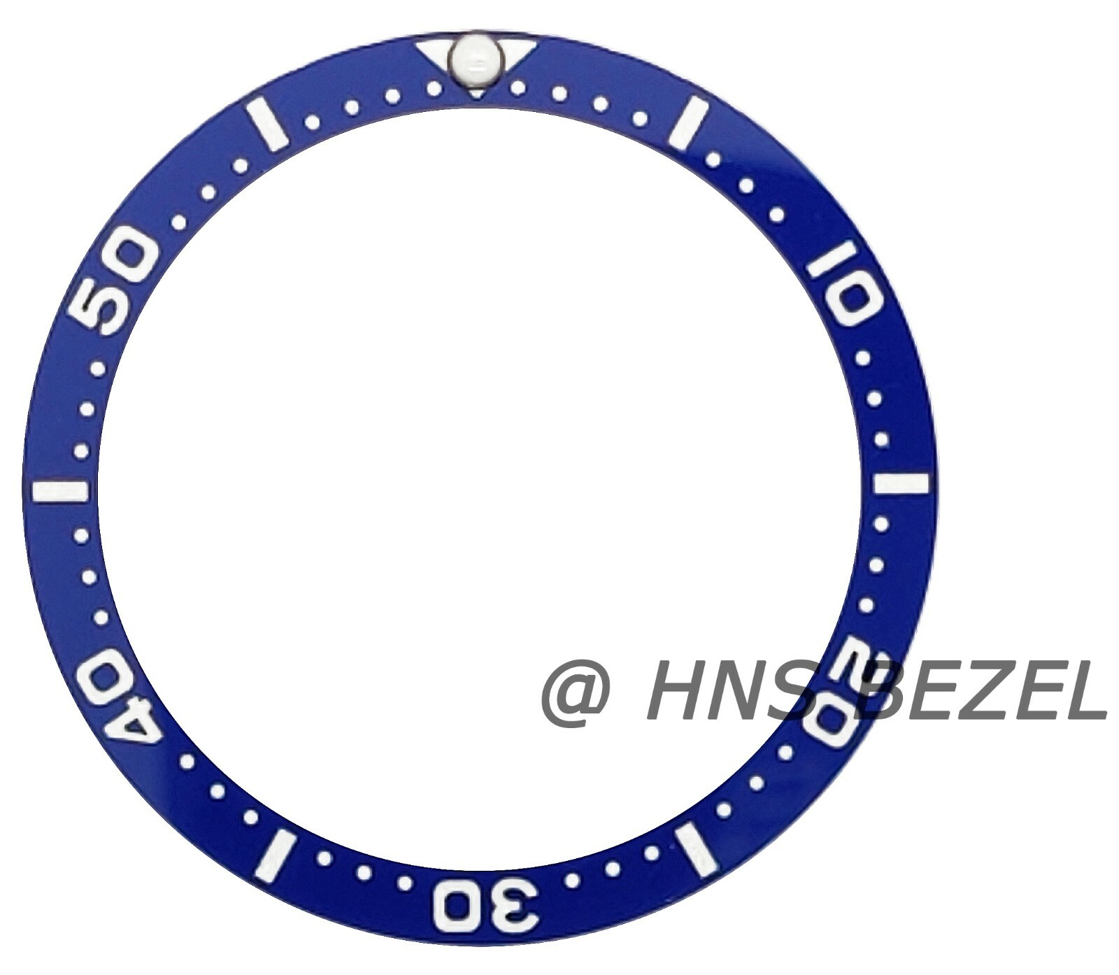 BLUE CERAMIC BEZEL INSERT FOR SEIKO 6309-7040-7049 SUWA TURTLE 6309A LUME