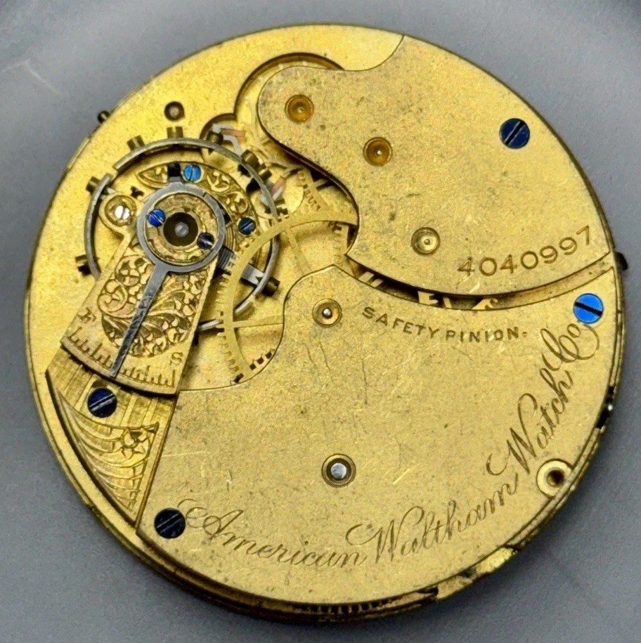 Waltham 14s Pocket Watch Movement 1884 Hillside No. 8 7j | Good Balance