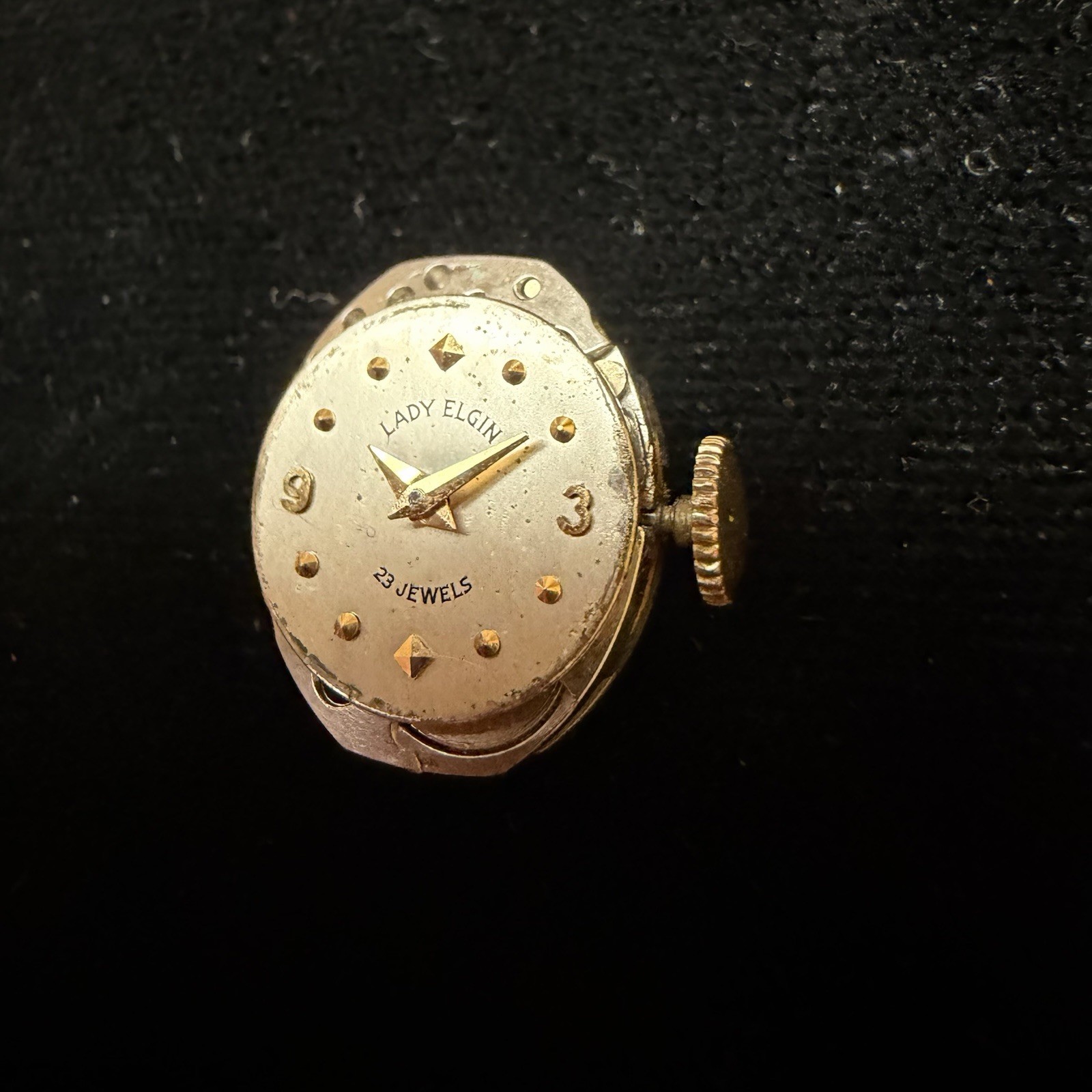 Vintage Lady Elgin Cal 740 Women’s Watch Movement 23j 23 Jewels USA Parts Repair