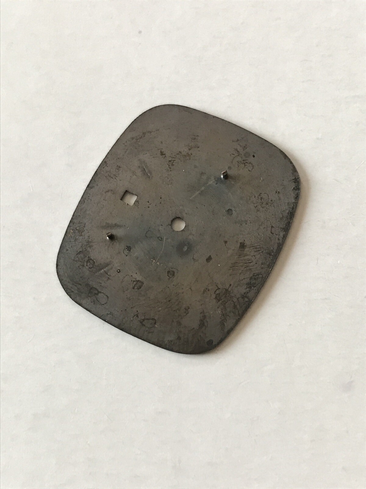 ZENITH Vintage Dial for Quartz, 24.7 x 28.5mm, Dark Grey, NOS
